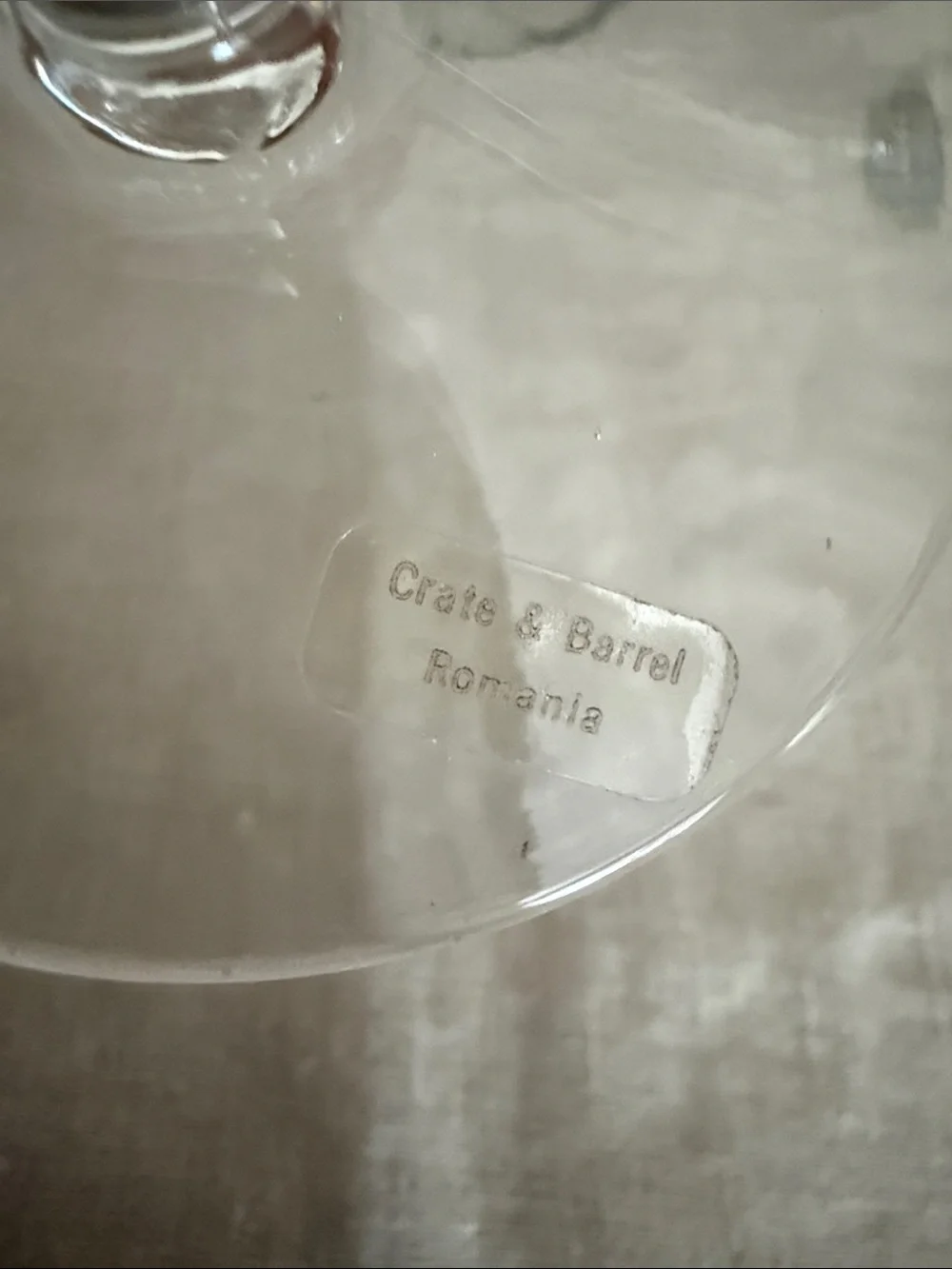 S4 | Crate&Barrel 'Glory' Classic Clear Margarita Glasses